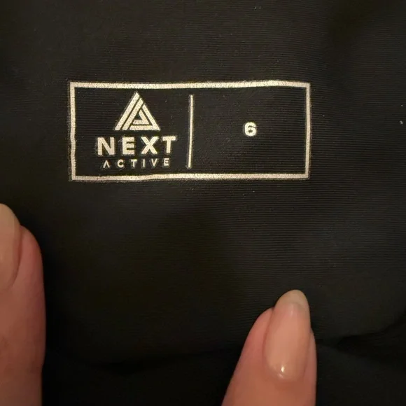 NEXT Black High Waisted Sports Leggings - Picture 9 of 9